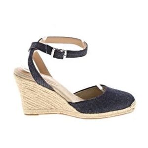 Aerosoles Wedges Size 7 blue sandals shoes Denim